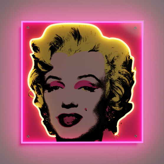 Andy Warhol Marilyn neon light